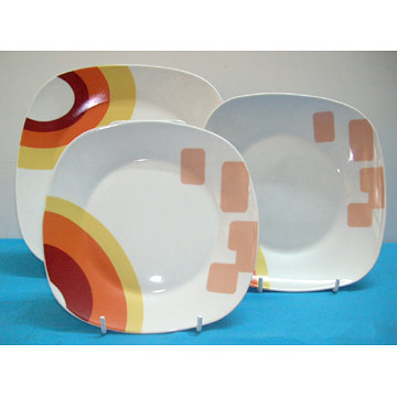  18pc Super White Square Dinner Set (18pc Super White Square Dinner Set)