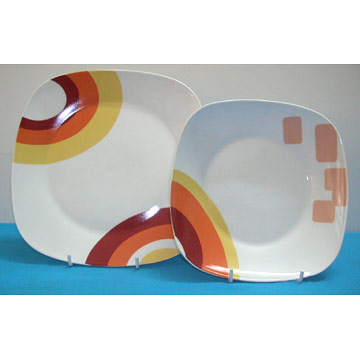  12pc Super White Square Dinner Set (12pc Super White Square Dinner Set)