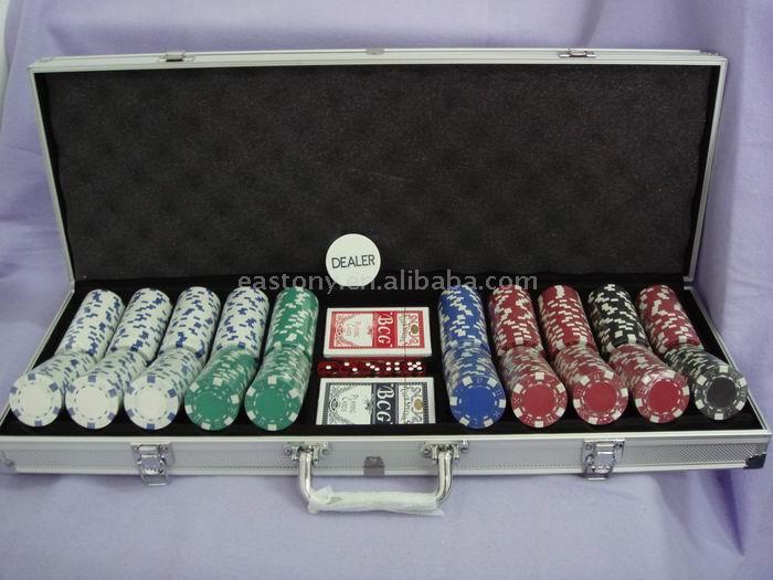  11.5g Dice Design 500pcs Poker Chips Set (11.5g Dice Дизайн 500pcs Покерные фишки Установить)