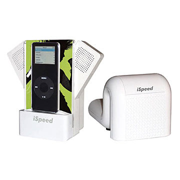  2.1 Speaker and Subwoofer Compatilbe for iPod (Haut-parleurs 2.1 et Subwoofer Compatilbe pour iPod)