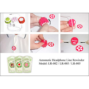  Automatic Headphone Line Rewinders (Earbud Compatible with iPod MP3) (Automatische Kopfhörer Line Rewinders (Ohrhörer Kompatibel mit iPod MP3))