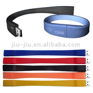  USB Flash Drive with Silicone Bracelet (USB Flash Drive avec Bracelet en silicone)