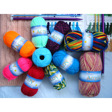  Yarn, acrylic yarn (Пряжа, акриловой пряжи)