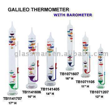 Galileo-Thermometer mit Barometer-Funktion (Galileo-Thermometer mit Barometer-Funktion)