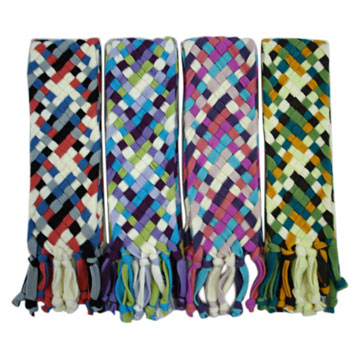  Acrylic Knitted Oblong Scarves