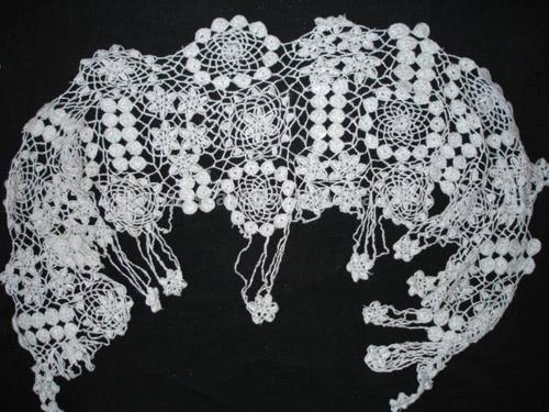  Acrylic Mohair Crocheted Shawl