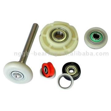  Plastic Pulleys, Sliding Door Rollers