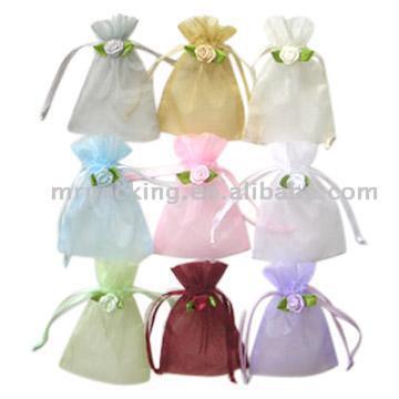  Rosette Organza Bags (Розетка органзы сумки)