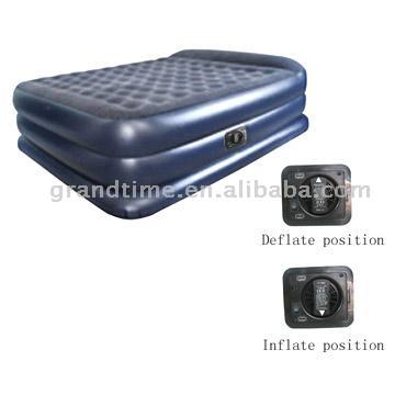  Double-Layer Comfort Raised Air Bed with Built-In Pump (Double-Layer Comfort Raised Air Bed avec pompe intégrée)