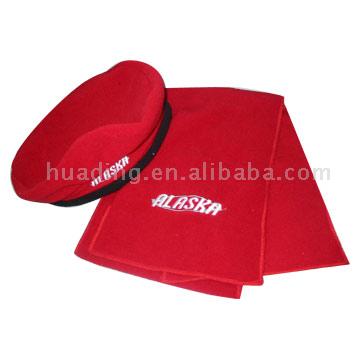  Fleece Set (Scarf and Hat)
