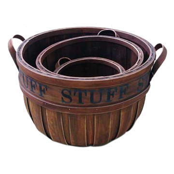  Wooden Basket (Деревянная корзина)