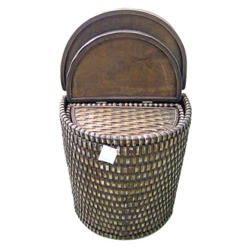  Wooden Hamper (Panier à bois)