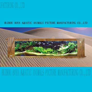  Wall-Mounted Aquarium (Carbonized Wooden Frame) ( Wall-Mounted Aquarium (Carbonized Wooden Frame))