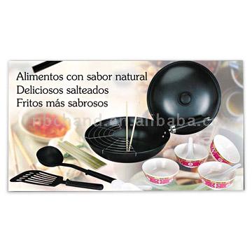  18Pcs Chinese Wok Set ( 18Pcs Chinese Wok Set)