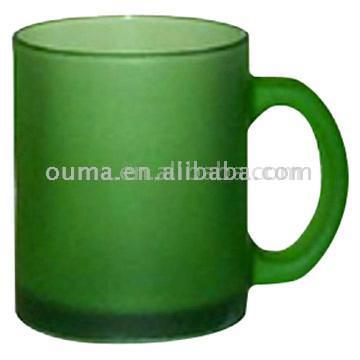  12oz. Colorful Frosted Glass Cup ()