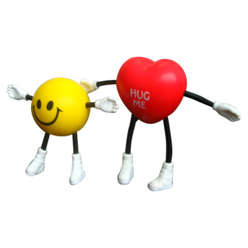  PU Ball and Heart (With Feet) ( PU Ball and Heart (With Feet))