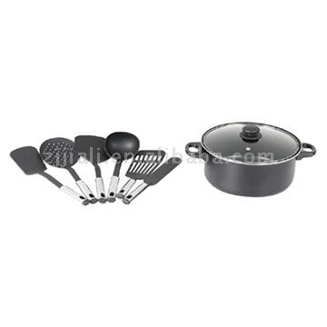  16Pcs Cookware Set (Batterie de cuisine 16pcs)