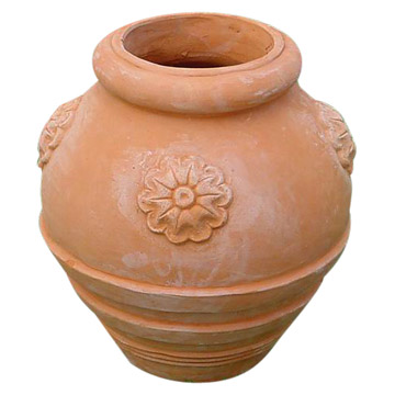  Terracotta Planter (Bac à fleurs en terre cuite)