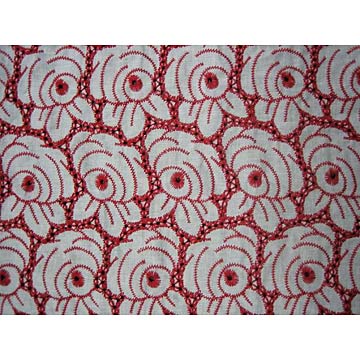  100% Cotton Embroidered Fabric (Tissu 100% coton brodé)