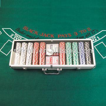  Casino Style Poker Set in Aluminum Case (В стиле казино покер набор в алюминиевом корпусе)