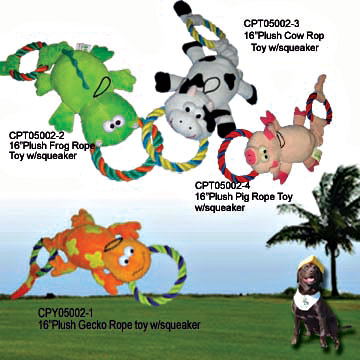  16" Plush Rope Pet Toys (16 "Plush Rope Pet Toys)
