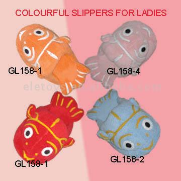  Colourful Fish Slippers (Pantoufles poissons colorés)