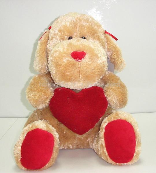  Valentine Plush Dog (Valentine Chien en peluche)