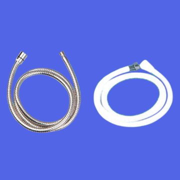  Stainless Steel Double-Buckled Elastic Hose, White PVC Hose ( Stainless Steel Double-Buckled Elastic Hose, White PVC Hose)