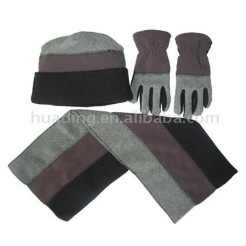  Fleece Set (Gloves, Hat, Scarf) ( Fleece Set (Gloves, Hat, Scarf))