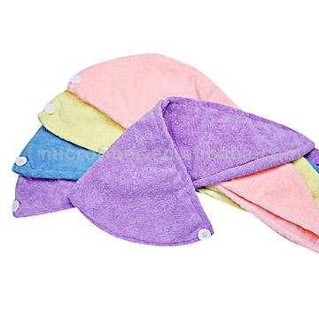  Microfiber Bath Caps (Microfibre Bain Casquettes)