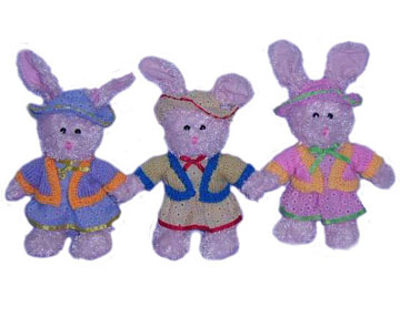  Plush Toys with Sweaters (Plüschtiere mit Pullover)