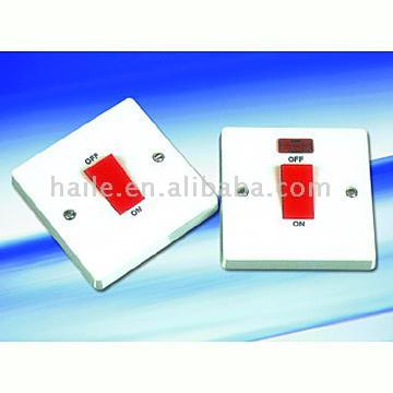  45A 1 Gang Double-Pole Switches (with Neon) (45A 1 Gang Double-Pole Switches (avec Neon))
