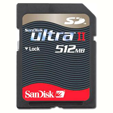 2.0GB (SD) Flash Memory Card (2.0GB (SD) Flash-Speicherkarten)