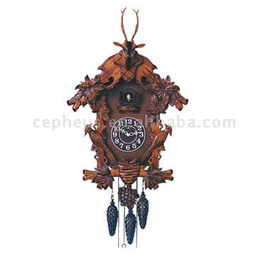  Hand Carving Cuckoo Clock (Ручной резьбы по дереву Часы с кукушкой)