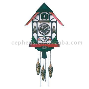  Hand Carving Cuckoo Clock (Ручной резьбы по дереву Часы с кукушкой)