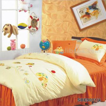  100% Cotton Printed 4pc Children`s Bedding Set (100% coton imprimé 4pc Children`s Bedding Set)