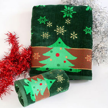  Embroidered Jacquard Towels