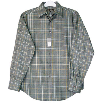  Men`s Yarn Dyed Shirt (Men`s Yarn Dyed Shirt)