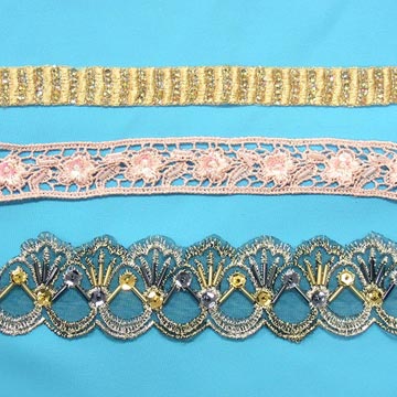  Rayon & Yarn Embroidery Wth Beads On Organza ( Rayon & Yarn Embroidery Wth Beads On Organza)
