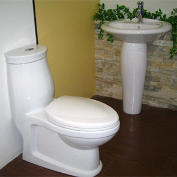  Toilet, Pedestal Wash Basin (Туалет, Умывальник Пьедестал)