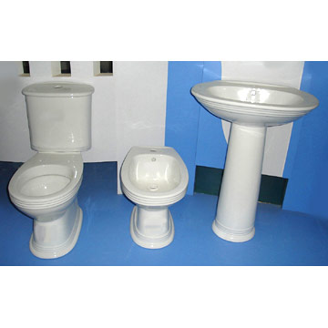  Toilet, Bidet, Basin & Pedestal (WC, Bidet, Waschbecken & Pedestal)