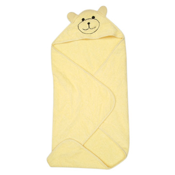  Terry Hooded Towel W/Bear Embroidery ( Terry Hooded Towel W/Bear Embroidery)