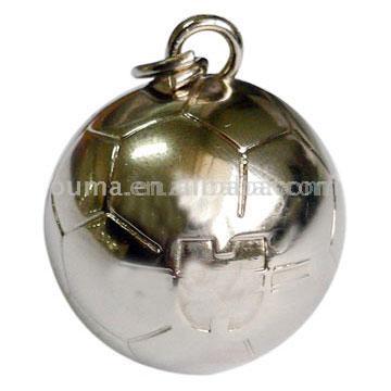  3D Metal Football Shaped Key Chain (3d-металлов футбол Shaped Key Chain)
