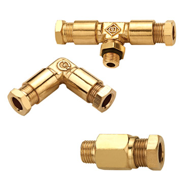  Cutting Ferrule Type Piping Coupling of Through End