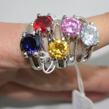  Color CZ Ring (Цвет CZ кольцо)