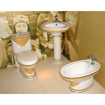  Toilet, Bidet and Basin (WC, Bidet und Waschbecken)