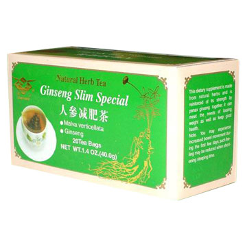  Ginseng Slimming Special Herbal Tea (Женьшень похудения Специальный Травяной чай)