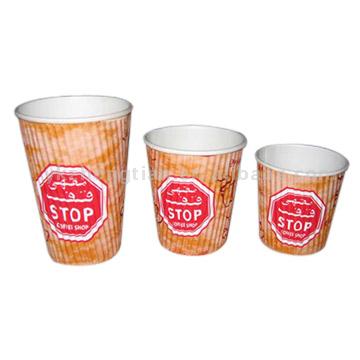  Double-Wall Paper Coffee Cups (Double-Wall Paper Coffee Cups)