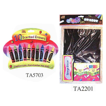  Chalk Board Set and Scented Eraser Set (Chalk Board Set et parfumée Eraser Set)