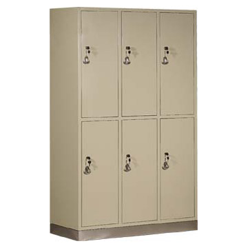 Stainless Steel Bottom Six-Door Dressing Cabinet